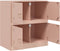 vidaXL - Dressoir - 67x39x73 - cm - staal - roze