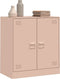 vidaXL - Dressoir - 67x39x73 - cm - staal - roze