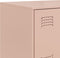 vidaXL - Dressoir - 67x39x73 - cm - staal - roze