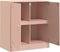 vidaXL - Dressoir - 67x39x73 - cm - staal - roze