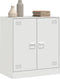 vidaXL - Dressoir - 67x39x73 - cm - staal - wit