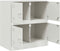 vidaXL - Dressoir - 67x39x73 - cm - staal - wit