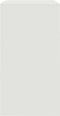 vidaXL - Dressoir - 67x39x73 - cm - staal - wit