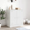 vidaXL - Dressoir - 67x39x73 - cm - staal - wit