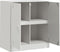 vidaXL - Dressoir - 67x39x73 - cm - staal - wit