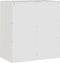 vidaXL - Dressoir - 67x39x73 - cm - staal - wit