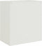 vidaXL - Dressoir - 67x39x73 - cm - staal - wit