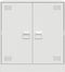 vidaXL - Dressoir - 67x39x73 - cm - staal - wit