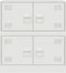 vidaXL - Dressoir - 67x39x73 - cm - staal - wit
