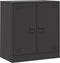 vidaXL - Dressoir - 67x39x73 - cm - staal - zwart