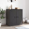 vidaXL - Dressoir - 67x39x73 - cm - staal - zwart