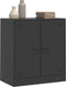vidaXL - Dressoir - 67x39x73 - cm - staal - zwart