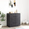 vidaXL - Dressoir - 67x39x73 - cm - staal - zwart