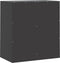 vidaXL - Dressoir - 67x39x73 - cm - staal - zwart