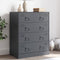 vidaXL - Dressoir - 67x39x83 - cm - staal - antracietkleurig
