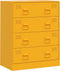 vidaXL - Dressoir - 67x39x83 - cm - staal - mosterdgeel