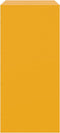 vidaXL - Dressoir - 67x39x83 - cm - staal - mosterdgeel