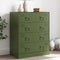 vidaXL - Dressoir - 67x39x83 - cm - staal - olijfgroen