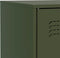 vidaXL - Dressoir - 67x39x83 - cm - staal - olijfgroen
