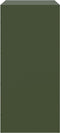vidaXL - Dressoir - 67x39x83 - cm - staal - olijfgroen