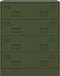 vidaXL - Dressoir - 67x39x83 - cm - staal - olijfgroen