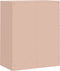 vidaXL - Dressoir - 67x39x83 - cm - staal - roze
