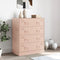 vidaXL - Dressoir - 67x39x83 - cm - staal - roze