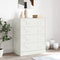 vidaXL - Dressoir - 67x39x83 - cm - staal - wit