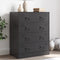 vidaXL - Dressoir - 67x39x83 - cm - staal - zwart
