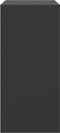 vidaXL - Dressoir - 67x39x83 - cm - staal - zwart