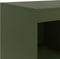 vidaXL - Dressoir - 67x39x95 - cm - staal - olijfgroen
