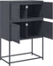 vidaXL - Dressoir - 68,5x38,5x107 - cm - staal - antracietkleurig