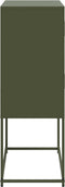 vidaXL - Dressoir - 68,5x38,5x107 - cm - staal - olijfgroen