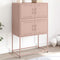 vidaXL - Dressoir - 68,5x38,5x107 - cm - staal - roze