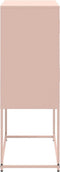vidaXL - Dressoir - 68,5x38,5x107 - cm - staal - roze