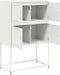 vidaXL - Dressoir - 68,5x38,5x107 - cm - staal - wit