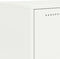 vidaXL - Dressoir - 68,5x38,5x107 - cm - staal - wit