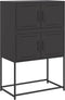 vidaXL - Dressoir - 68,5x38,5x107 - cm - staal - zwart