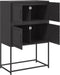 vidaXL - Dressoir - 68,5x38,5x107 - cm - staal - zwart