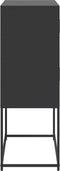 vidaXL - Dressoir - 68,5x38,5x107 - cm - staal - zwart
