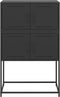 vidaXL - Dressoir - 68,5x38,5x107 - cm - staal - zwart