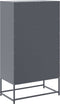 vidaXL - Dressoir - 68,5x38,5x123,5 - cm - staal - antracietkleurig