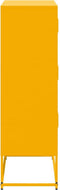 vidaXL - Dressoir - 68,5x38,5x123,5 - cm - staal - mosterdgeel