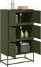 vidaXL - Dressoir - 68,5x38,5x123,5 - cm - staal - olijfgroen