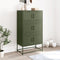 vidaXL - Dressoir - 68,5x38,5x123,5 - cm - staal - olijfgroen