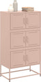 vidaXL - Dressoir - 68,5x38,5x123,5 - cm - staal - roze
