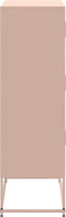 vidaXL - Dressoir - 68,5x38,5x123,5 - cm - staal - roze