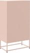 vidaXL - Dressoir - 68,5x38,5x123,5 - cm - staal - roze