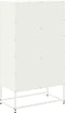 vidaXL - Dressoir - 68,5x38,5x123,5 - cm - staal - wit