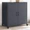 vidaXL - Dressoir - 68,5x39x72 - cm - staal - antracietkleurig